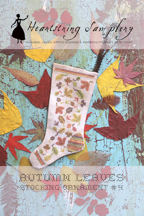 Autumn Leaves Stocking Ornament - Click Image to Close