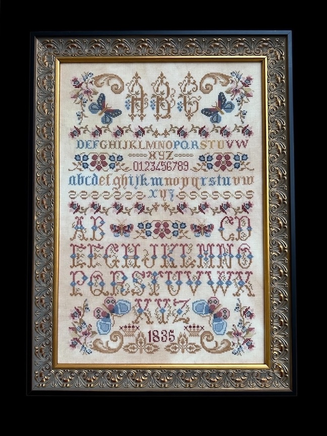 Butterflies Flowers and Letters Sampler Butterflies Flowers and Letters Sampler