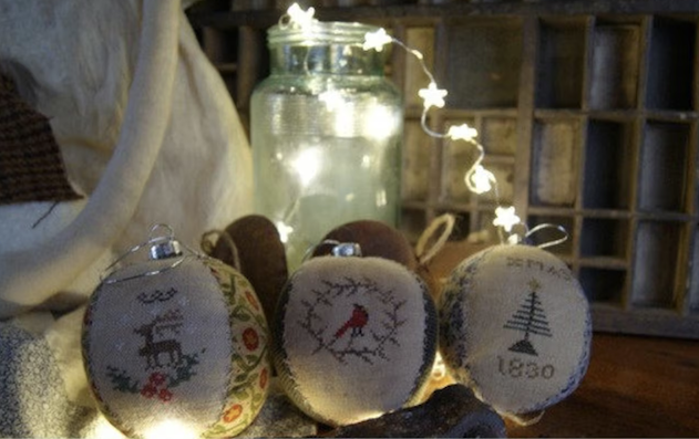 Primitive Christmas Balls