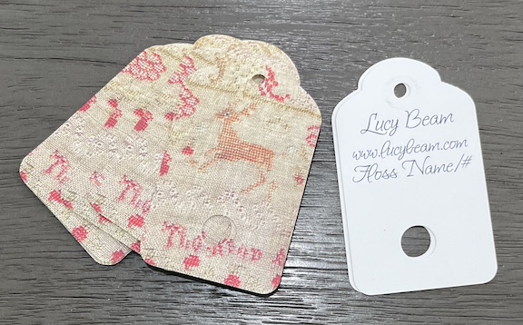 Antique Family Sampler Floss Tags