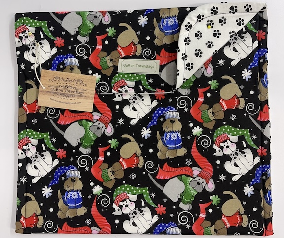 Christmas Dogs - 12 x 13 Project Bag