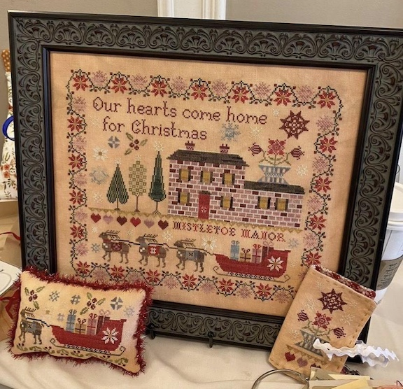 Mistletoe Manor Sampler and Smalls - Click Image to Close