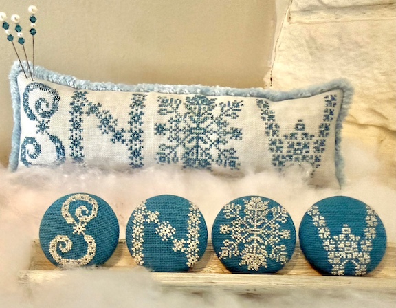 Snow Buttons and Pillow Snow Buttons and Pillow