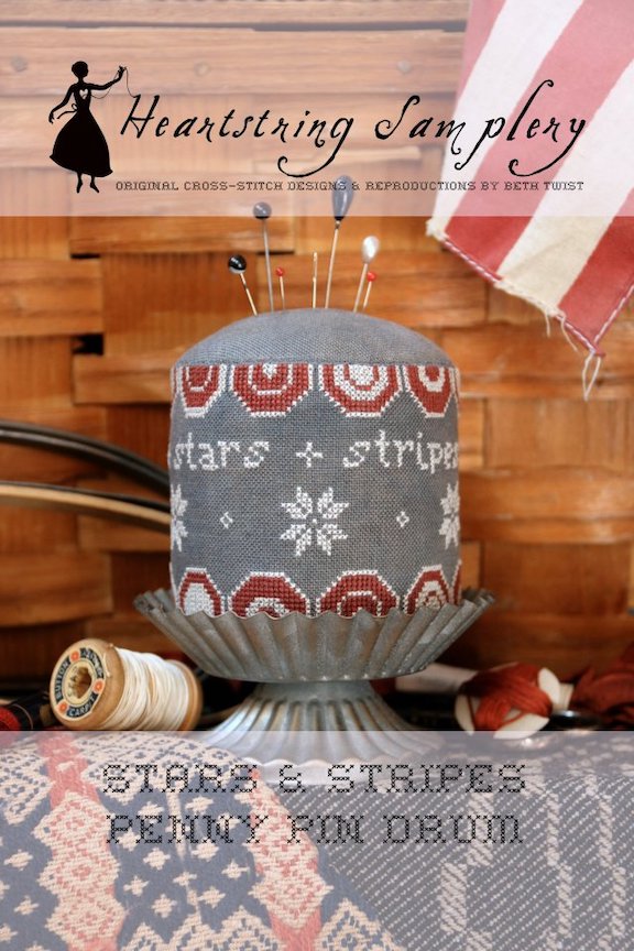 Stars & Stripes Penny Pin Drum - Click Image to Close